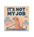 脱力系ヨガ犬（個別スタンプ：14）