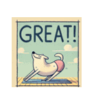 脱力系ヨガ犬（個別スタンプ：19）