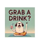 脱力系ヨガ犬（個別スタンプ：23）