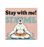 脱力系ヨガ犬（個別スタンプ：24）