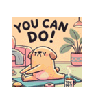 脱力系ヨガ犬（個別スタンプ：27）