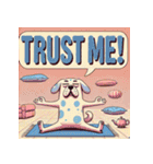 脱力系ヨガ犬（個別スタンプ：28）