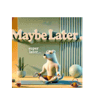 脱力系ヨガ犬（個別スタンプ：33）