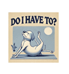 脱力系ヨガ犬（個別スタンプ：34）