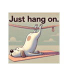 脱力系ヨガ犬（個別スタンプ：38）