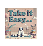 脱力系ヨガ犬（個別スタンプ：39）