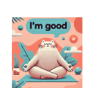 ゆるねこヨガタイム（個別スタンプ：12）