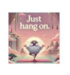 ゆるっと文鳥ヨガ（個別スタンプ：1）