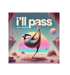 ゆるっと文鳥ヨガ（個別スタンプ：5）