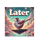 ゆるっと文鳥ヨガ（個別スタンプ：8）