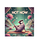 ゆるっと文鳥ヨガ（個別スタンプ：9）