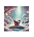 ゆるっと文鳥ヨガ（個別スタンプ：10）