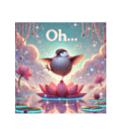 ゆるっと文鳥ヨガ（個別スタンプ：14）