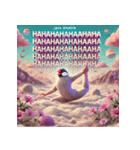 ゆるっと文鳥ヨガ（個別スタンプ：19）