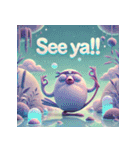 ゆるっと文鳥ヨガ（個別スタンプ：22）