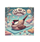 ゆるっと文鳥ヨガ（個別スタンプ：30）