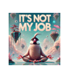 ゆるっと文鳥ヨガ（個別スタンプ：32）