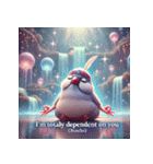 ゆるっと文鳥ヨガ（個別スタンプ：35）