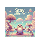 ゆるっと文鳥ヨガ（個別スタンプ：38）