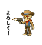 アンデッド動く⚰️スカルガンマン（個別スタンプ：1）