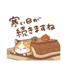 三毛猫の冬②（個別スタンプ：3）