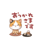 三毛猫の冬②（個別スタンプ：16）