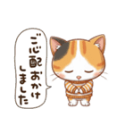 三毛猫の冬②（個別スタンプ：39）