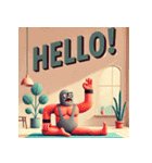 まったりヨガレスラー（個別スタンプ：2）