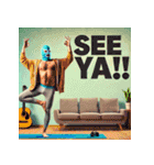 まったりヨガレスラー（個別スタンプ：9）