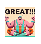 まったりヨガレスラー（個別スタンプ：21）