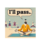 まったりヨガレスラー（個別スタンプ：34）