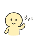 シンプル返信スタンプ棒人間（個別スタンプ：3）