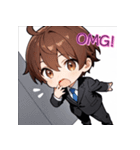 プチ男子の感情100%の日常！英語ver.2（個別スタンプ：4）