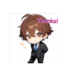 プチ男子の感情100%の日常！英語ver.2（個別スタンプ：17）