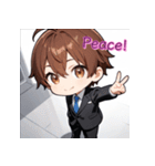 プチ男子の感情100%の日常！英語ver.2（個別スタンプ：18）