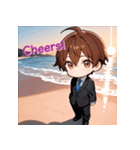 プチ男子の感情100%の日常！英語ver.2（個別スタンプ：21）