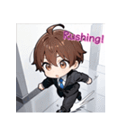 プチ男子の感情100%の日常！英語ver.2（個別スタンプ：23）