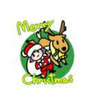 サンタとトナカイわちゃわちゃスタンプ（個別スタンプ：4）