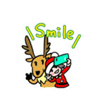 サンタとトナカイわちゃわちゃスタンプ（個別スタンプ：7）