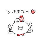 赤いくまちょん♡毎年使える年末年始♡再販（個別スタンプ：35）