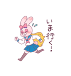 うさぎ頭のセーラー少女2（個別スタンプ：9）