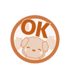 ずっと使える優しい気遣い プードル 冬（個別スタンプ：11）