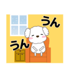 ずっと使える優しい気遣い プードル 冬（個別スタンプ：18）