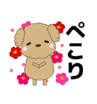 ずっと使える優しい気遣い プードル 冬（個別スタンプ：19）