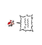 ▶︎動く！叫ぶ赤ちゃんカバ【サンタver.】（個別スタンプ：24）