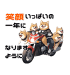バイク好き柴犬♡年末年始 年賀(再販)（個別スタンプ：15）