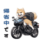 バイク好き柴犬♡年末年始 年賀(再販)（個別スタンプ：30）