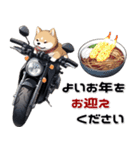 バイク好き柴犬♡年末年始 年賀(再販)（個別スタンプ：32）