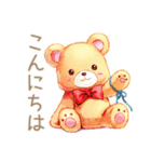 やさしいくまの待ち合わせ★時間変更（個別スタンプ：2）