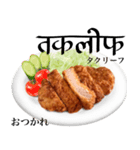 国産鶏のチキンカツ【ヒンディー語】（個別スタンプ：4）